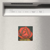 "Rosebud" Dirty Dishwasher Status Magnet (Insitu (Vaatwasser))