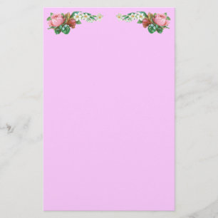  Rosebud en Daisies Stationery Briefpapier