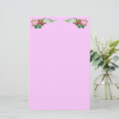  Rosebud en Daisies Stationery Briefpapier (Staand voorkant)