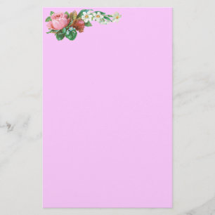 Rosebud en Daisies Stationery Briefpapier