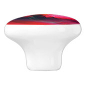 Rosebud Floral Abstracte kunst Keramische Knop (Zijkant)