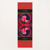 Rosebud Floral Abstracte kunst op maat Yogamat (Voorkant)