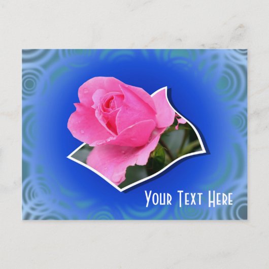 Rosebud Floral  Briefkaart (Voorkant)