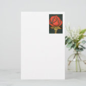 "Rosebud" Floral Stationery Briefpapier (Staand voorkant)