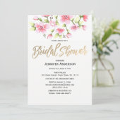 Rosebud Floral Vrijgezellenfeest Kaart (Staand voorkant)