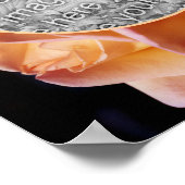 Rosebud Flower Lijst getinte Creëer Uw eigen foto Poster (Hoek)