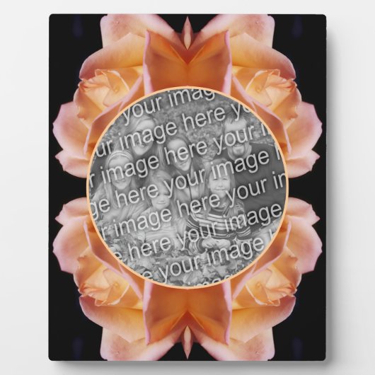 Rosebud Flower Tinted Voeg je eigen foto toe Fotoplaat (Voorkant)