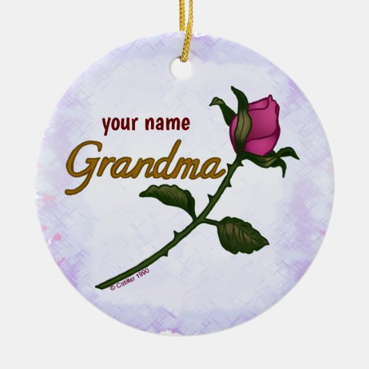 Rosebud Grandma ornament (Voorkant)