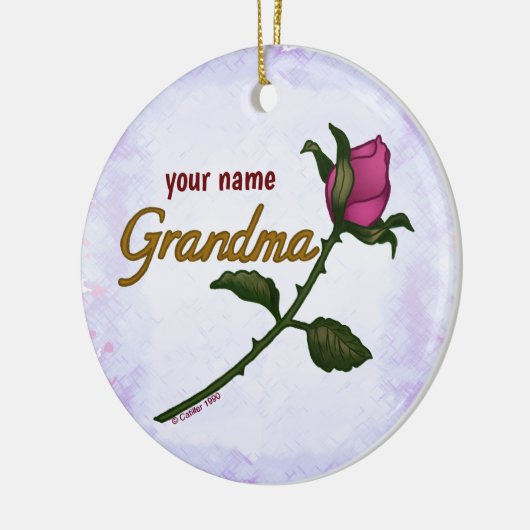 Rosebud Grandma ornament (Links)