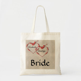 Rosebud Hearts Tote Bag