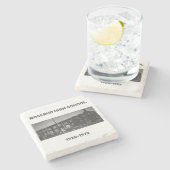 ROSEBUD HOOG SCHOOL MARBLE ONDERZETTER (Zijkant)