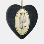 rosebud in zwart ornament (Rechts)