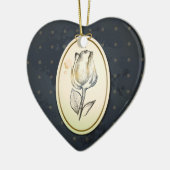 rosebud in zwart ornament (Links)