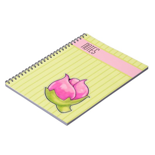 Rosebud Joy Green-laptop Notitieboek (Linkerzijde)