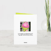 Rosebud Joy kleurpatroon Opmerking Kaart (Achterkant)