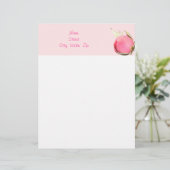 Rosebud Letterhead Custom Briefhoofd (Staand voorkant)