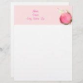 Rosebud Letterhead Custom Briefhoofd (Voorkant / Achterkant)