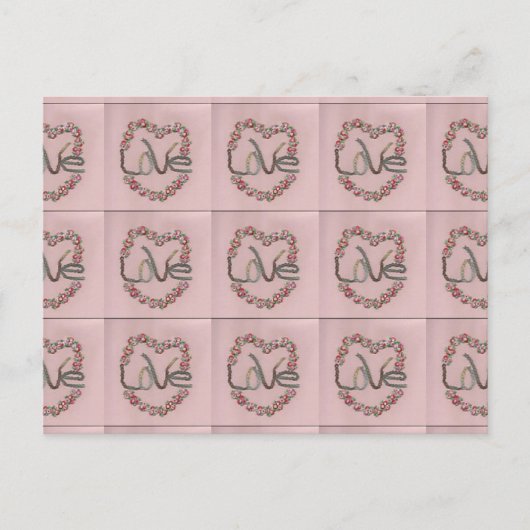Rosebud Love Briefkaart (Voorkant)