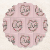 Rosebud Love Kartonnen Onderzetters (Voorkant)
