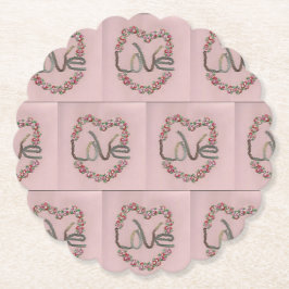 Rosebud Love Kartonnen Onderzetters