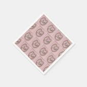 Rosebud Love Servet (Hoek)