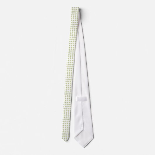 Rosebud Mini-print Necktie Stropdas (Achterkant)