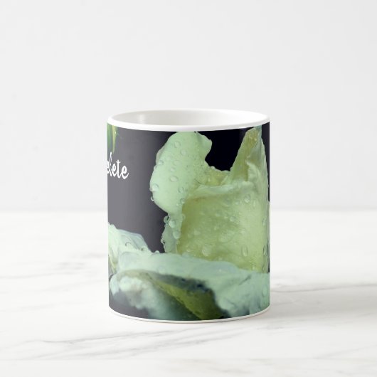 Rosebud na regen gepersonaliseerd koffiemok (Center)