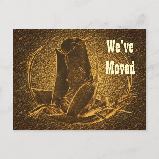 Rosebud New Address Moving Briefkaart (Voorkant)