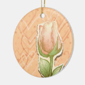  rosebud, siervisje keramisch ornament (Links)