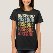 Rosebud South Dakota Rosebud SD Retro  tekst T-shirt (Voorkant)