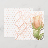  rosebud, uitnodiging (Voorkant / Achterkant)