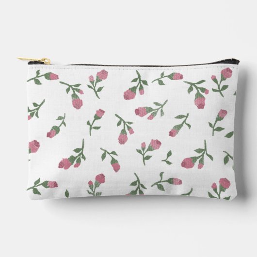 Rosebud Zipper Pouch - Klein Etui (Voorkant)