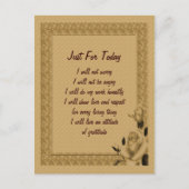 Rosebuds alleen voor vandaag Inspirerend Briefkaart (Voorkant)