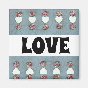 Rosebuds en hartenliefde magneet