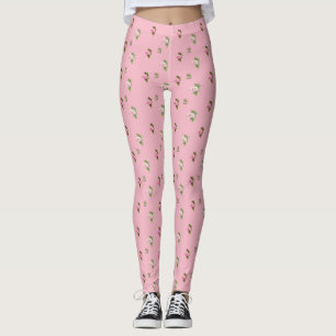 Rosebuds Floral Womens Leggings