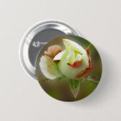 rosebuds gloeien ronde button 5,7 cm (Voorkant /achterkant)