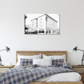 Roseburg, OR Town Uitzicht en Umpqua Hotel Canvas Afdruk (Insitu (Slaapkamer))