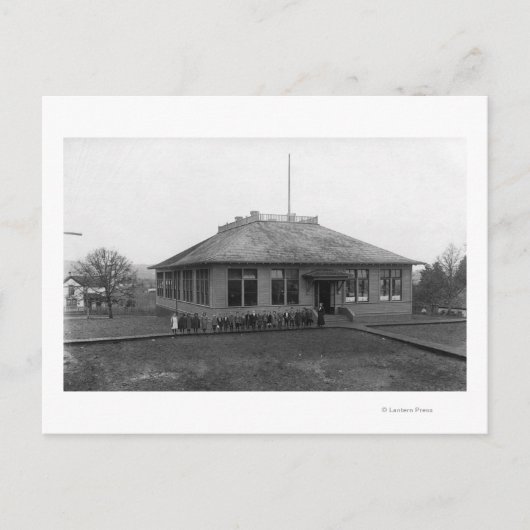 Roseburg, OR Uitzicht West Side Public School Briefkaart (Voorkant)