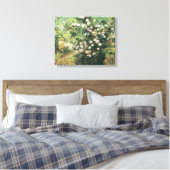 Rosebush in Blossom door Vincent van Gogh Canvas Afdruk (Insitu (Slaapkamer))