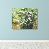 Rosebush in Blossom door Vincent van Gogh Canvas Afdruk (Insitu (Houten vloer))