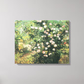 Rosebush in Blossom door Vincent van Gogh Canvas Afdruk (Voorkant)