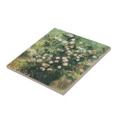 Rosebush in Blossom door Vincent van Gogh Tegeltje (Zijkant)