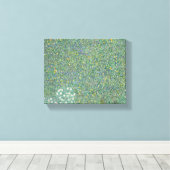 Rosebushes onder de bomen - Gustav Klimt Canvas Afdruk (Insitu (Houten vloer))