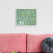 Rosebushes onder de bomen - Gustav Klimt Canvas Afdruk (Insitu (Woonkamer))