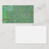 Rosebushes under the Trees, 1905 by Gustav Klimt Visitekaartje (Voorkant / Achterkant)