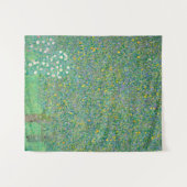 Rosebushes under the Trees, 1905 by Gustav Klimt Wandkleed (Voorkant (horizontaal))