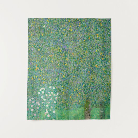 Rosebushes under the Trees, 1905 by Gustav Klimt Wandkleed (Voorkant)