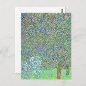 Rosebushes van Gustav Klimt onder het schilderij Briefkaart (Voorkant / Achterkant)