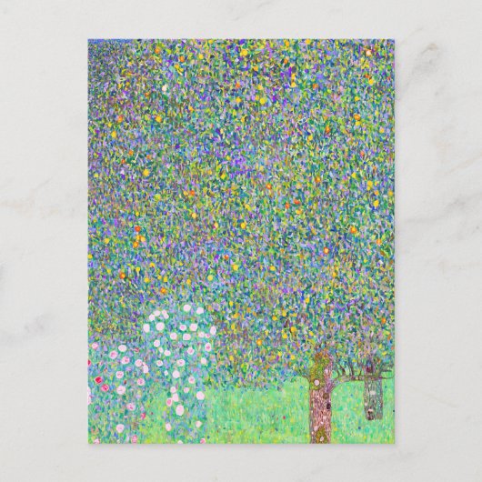 Rosebushes van Gustav Klimt onder het schilderij Briefkaart (Voorkant)