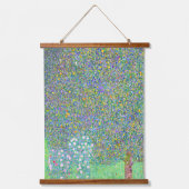 Rosebushes van Gustav Klimt onder het schilderij Hangend Wandkleed (Voorkant)